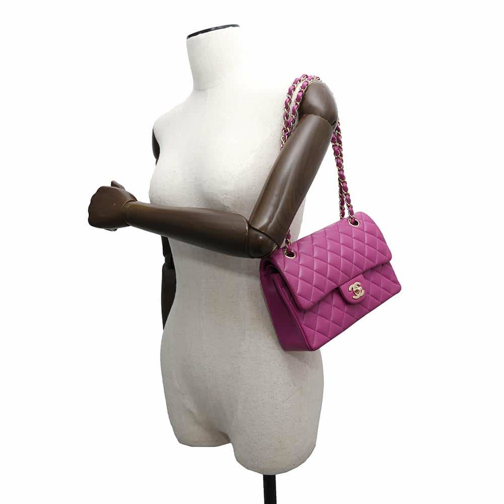 シャネル チェーンショルダーバッグ マトラッセ23 ココマーク ダブルフラップ ラムスキン A01113 CHANEL