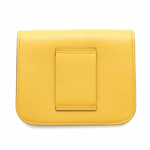 エルメス 財布 コンスタンス スリム サン/ニューブルージーン/シルバー金具 エバーカラー W刻印 HERMES 財布