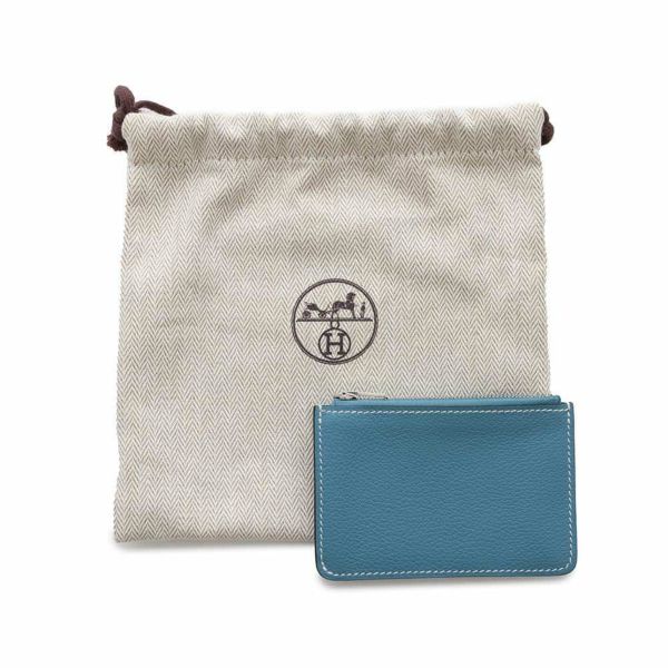 エルメス 財布 コンスタンス スリム サン/ニューブルージーン/シルバー金具 エバーカラー W刻印 HERMES 財布