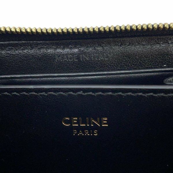 セリーヌ コインケース Cチャーム レザー 10B663BFL CELINE 財布 コンパクトウォレット 黒