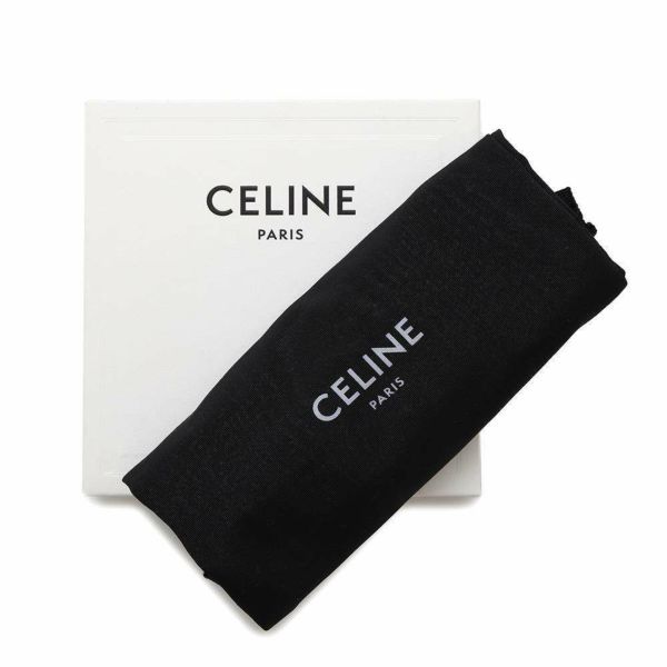 セリーヌ コインケース Cチャーム レザー 10B663BFL CELINE 財布 コンパクトウォレット 黒