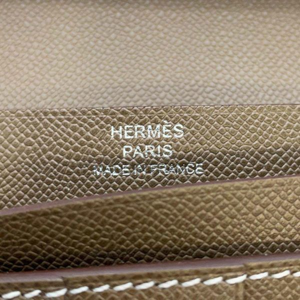 エルメス 長財布 ベアンスフレ エトゥープ/シルバー金具 ヴォーマダム W刻印 HERMES 財布