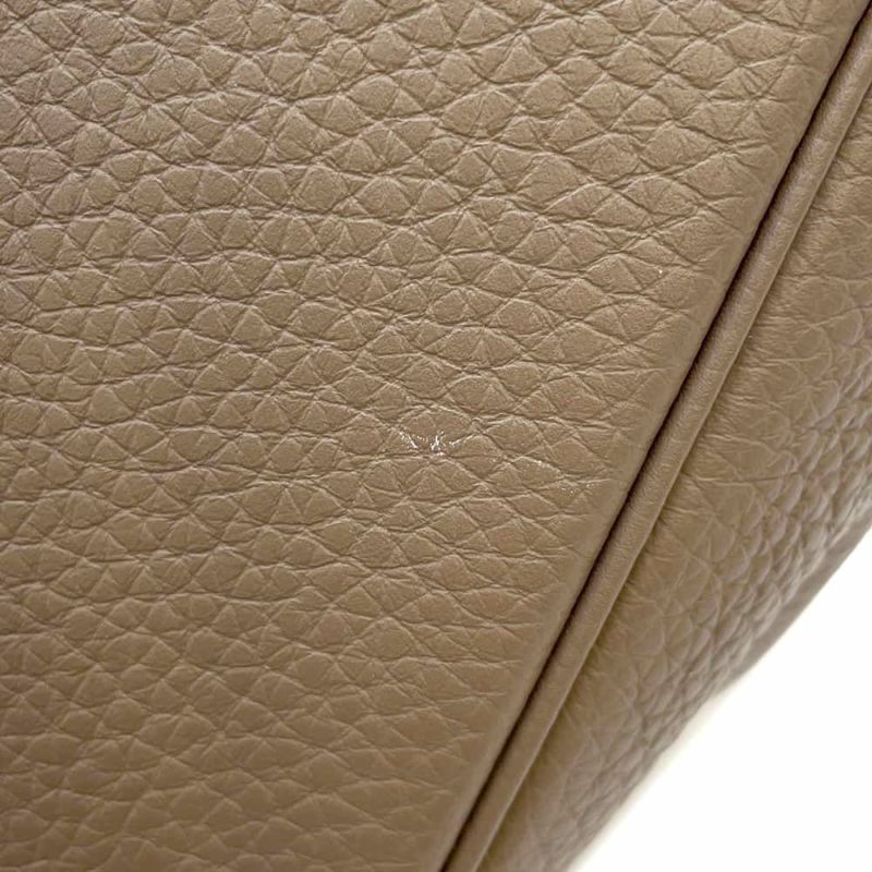 エルメス ハンドバッグ ピコタンロックMM エトゥープ/シルバー金具 トリヨンクレマンス B刻印