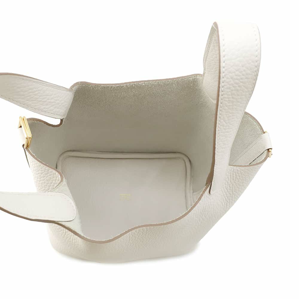 エルメス ハンドバッグ ピコタンロックPM グリスペール/ゴールド金具 トリヨンクレマンス W刻印