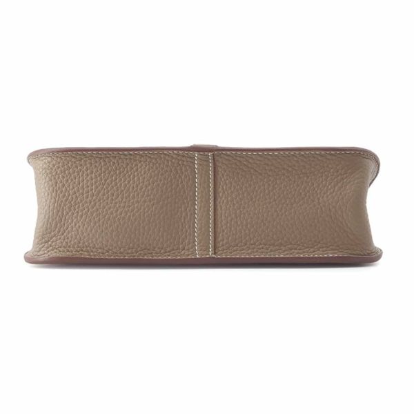 エルメス ハンドバッグ アルザン25 エトゥープ/シルバー金具 トリヨクレマンス W刻印 2wayショルダー