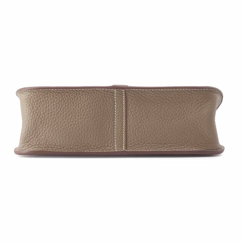 エルメス ハンドバッグ アルザン25 エトゥープ/シルバー金具 トリヨクレマンス W刻印 2wayショルダー