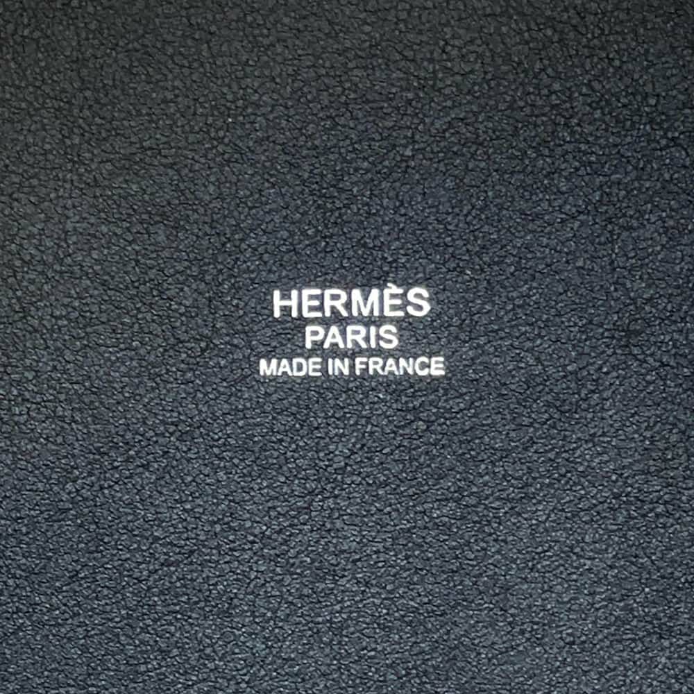 エルメス ハンドバッグ ピコタンロックPM グリモワイヤン/ブラック/シルバー金具 フェルト/スイフト U刻印 黒