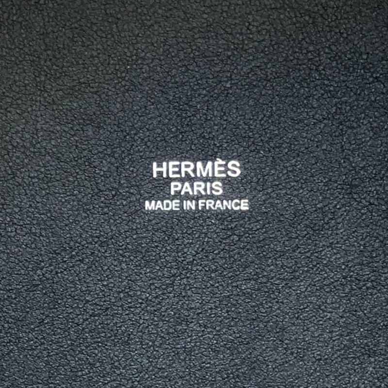 エルメス ハンドバッグ ピコタンロックPM グリモワイヤン/ブラック/シルバー金具 フェルト/スイフト U刻印 黒