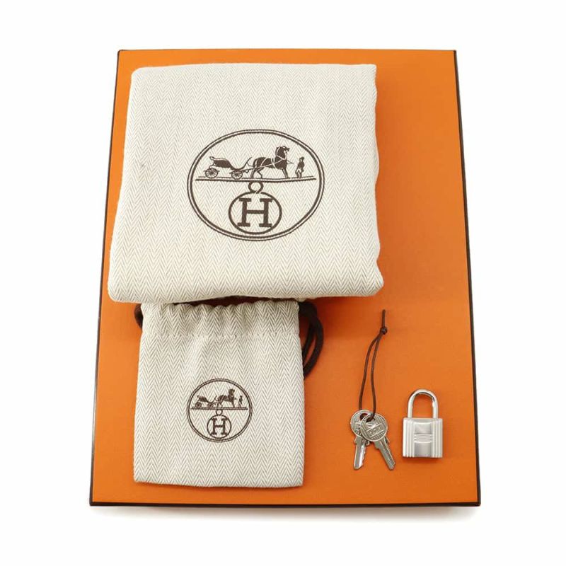 エルメス ハンドバッグ ピコタンロックPM グリモワイヤン/ブラック/シルバー金具 フェルト/スイフト U刻印 黒