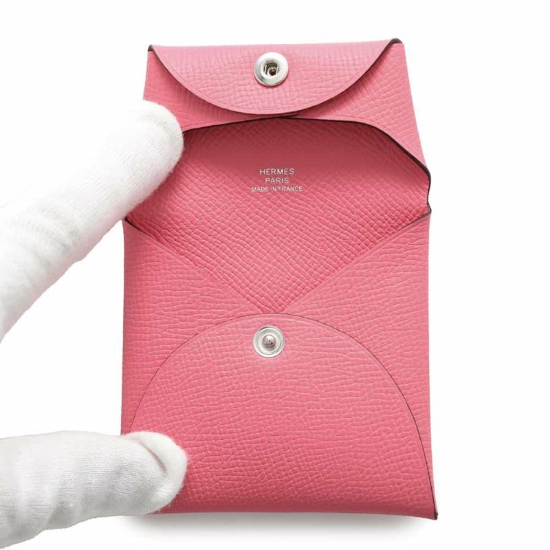 エルメス コインケース バスティア ローズアザレ エプソン W刻印 HERMES 財布