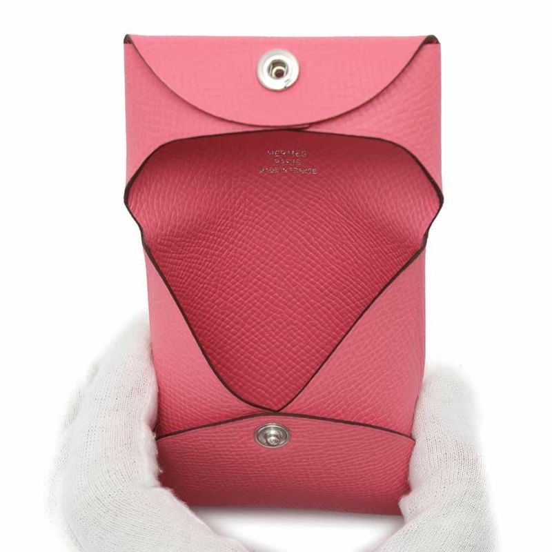 エルメス コインケース バスティア ローズアザレ エプソン W刻印 HERMES 財布