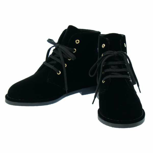 シャネル ブーツ ココマーク ベロア レディースサイズ37C G33127 CHANEL 靴 黒 ブラック