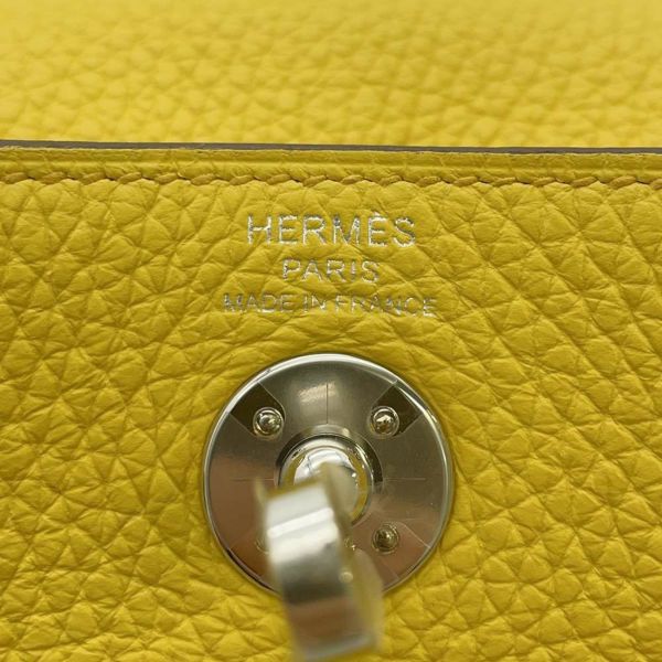 エルメス リンディ ミニ サン/シルバー金具 トリヨンクレマンス B刻印 HERMES2way