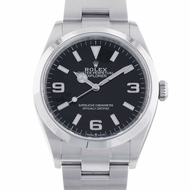 ロレックス エクスプローラー1 ランダムシリアル ルーレット 124270 ROLEX 腕時計 ウォッチ 黒文字盤