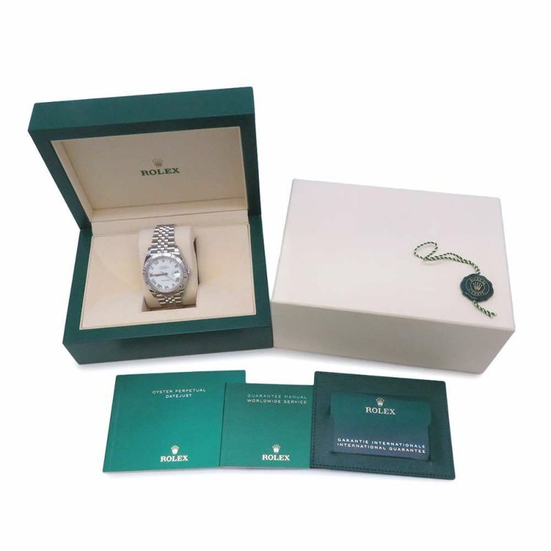ロレックス デイトジャスト41 SS/K18WG 126334 ROLEX 腕時計 白文字盤 ローマン