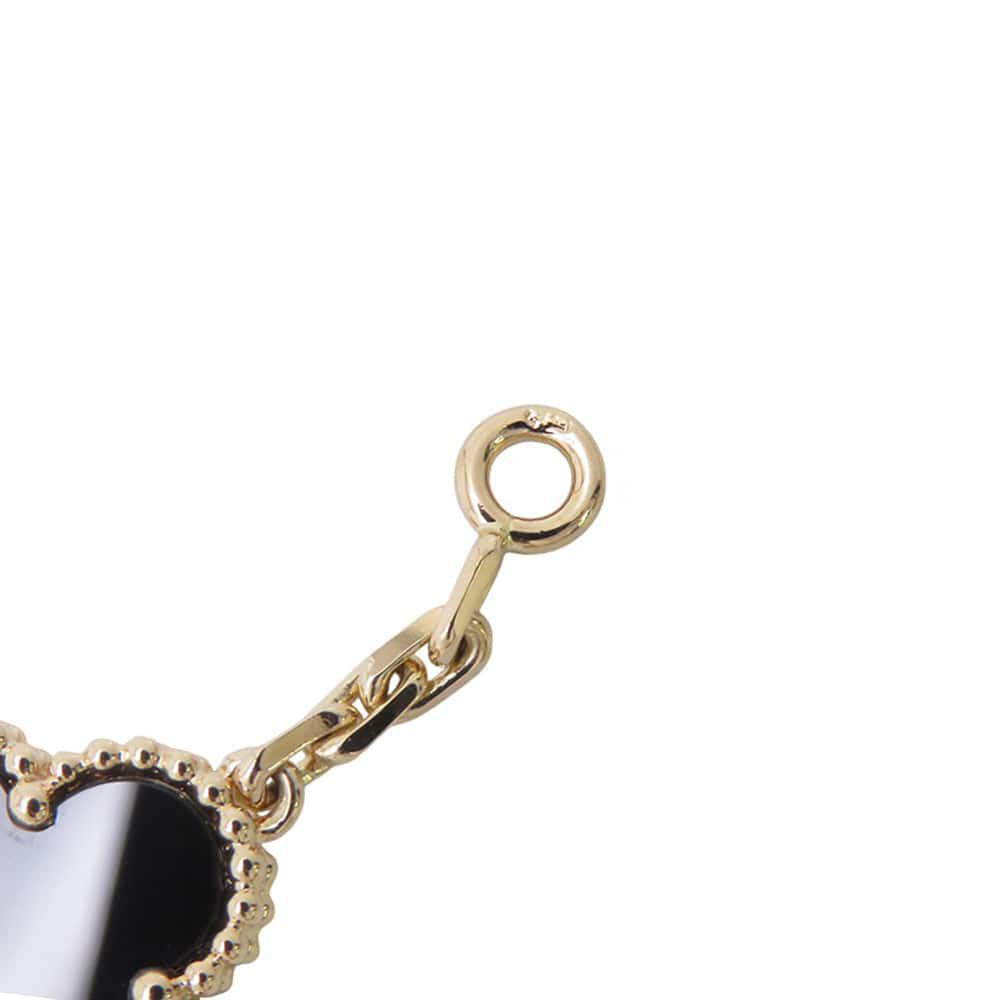 ヴァンクリーフ&アーペル ネックレス ヴィンテージ アルハンブラ ネックレス 10モチーフ オニキス K18YGイエローゴールド VCARA42700