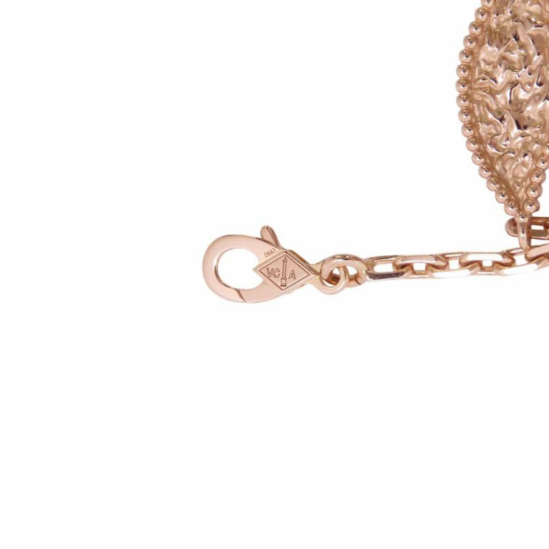 ヴァンクリーフ&アーペル ブレスレット ラッキースプリング 5モチーフ オニキス カーネリアン マザーオブパール K18PG VCARP7RR00