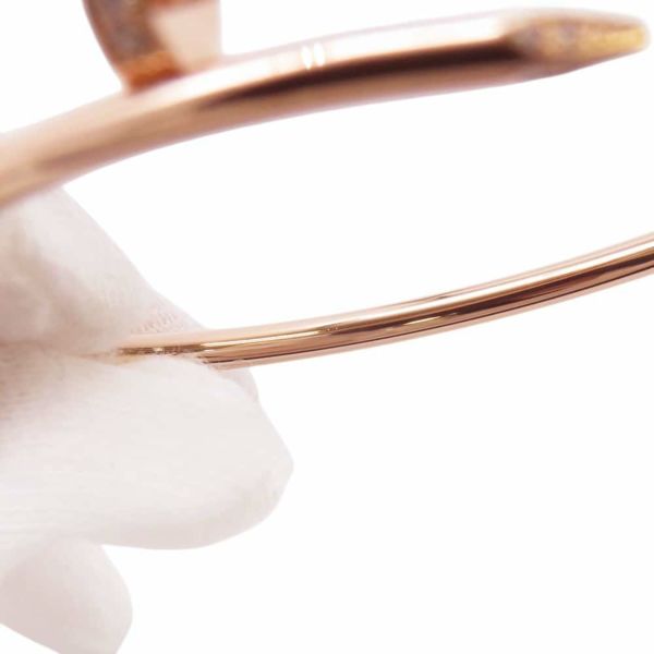 カルティエ ブレスレット ジュスト アン クル SM ダイヤモンド 20P 計0.18ct K18PGピンクゴールド サイズ14 B6065814 Cartier バングル