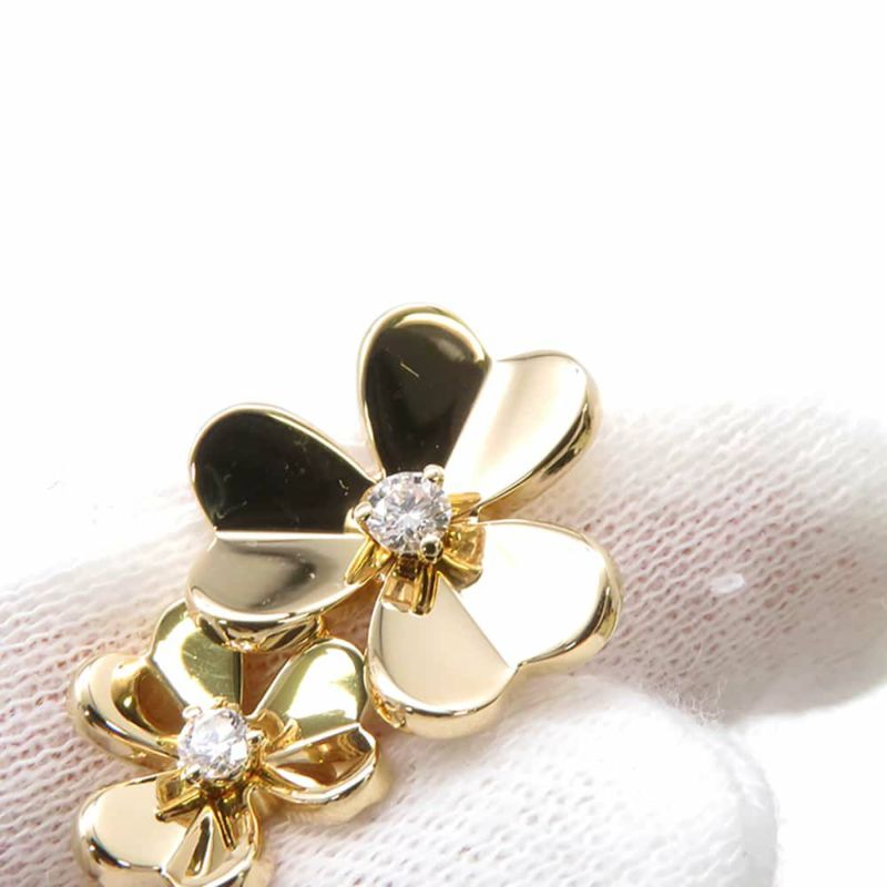 ヴァンクリーフ&アーペル ネックレス フリヴォル ネックレス 9フラワー ダイヤモンド 9P 計0.61ct K18YGイエローゴールド VCARD31500