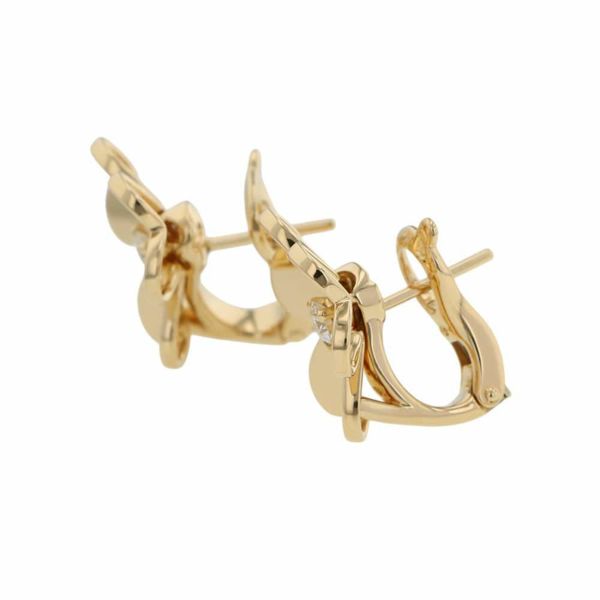 ヴァンクリーフ&アーペル ピアス フリヴォル イヤリング スモール ダイヤモンド 2P 0.17ct K18YGイエローゴールド VCARB65700