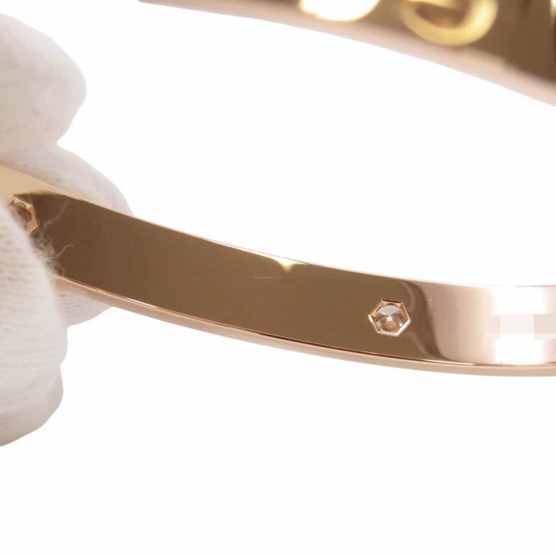 カルティエ ブレスレット ラブブレス クラシック ダイヤ 4P 計0.42ct K18PGピンクゴールド サイズ16 B6069916 LOVEブレスレット バングル