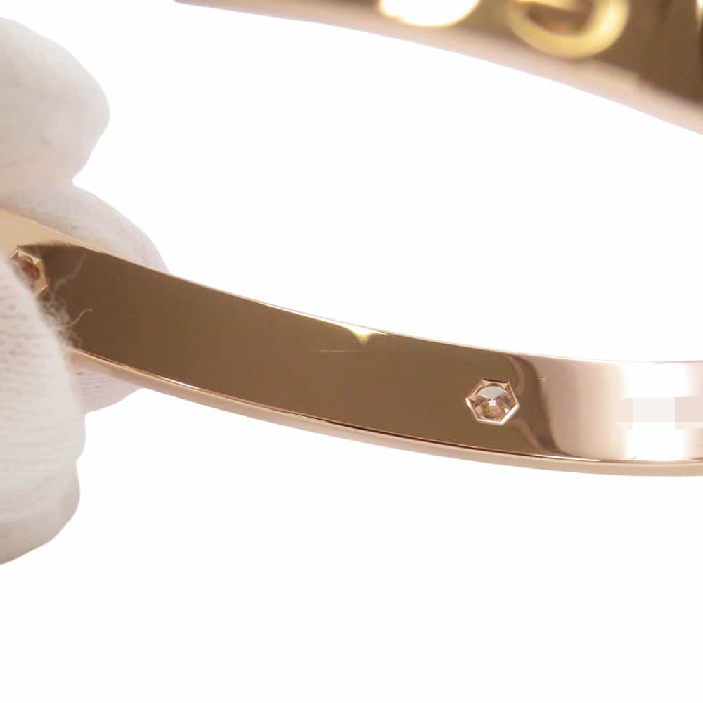 カルティエ ブレスレット ラブブレス クラシック ダイヤ 4P 計0.42ct K18PGピンクゴールド サイズ16 B6069916 LOVEブレスレット バングル