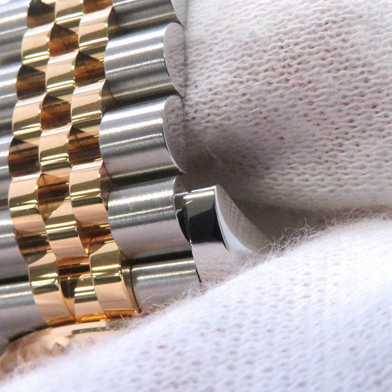 ロレックス デイトジャスト31 SS/K18YG VIダイヤ 278273 ダークグレー文字盤 ローマン