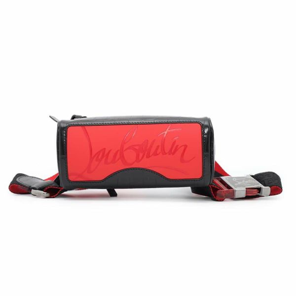 クリスチャン・ルブタン ボディバッグ ブラスター クロスボディ 型押しレザー 1215059 Christian Louboutin 黒