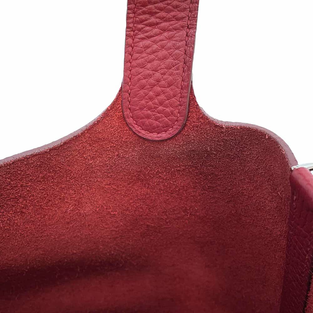 エルメス ハンドバッグ ピコタンロックPM ルージュガランス/シルバー金具 トリヨンクレマンス □R刻印