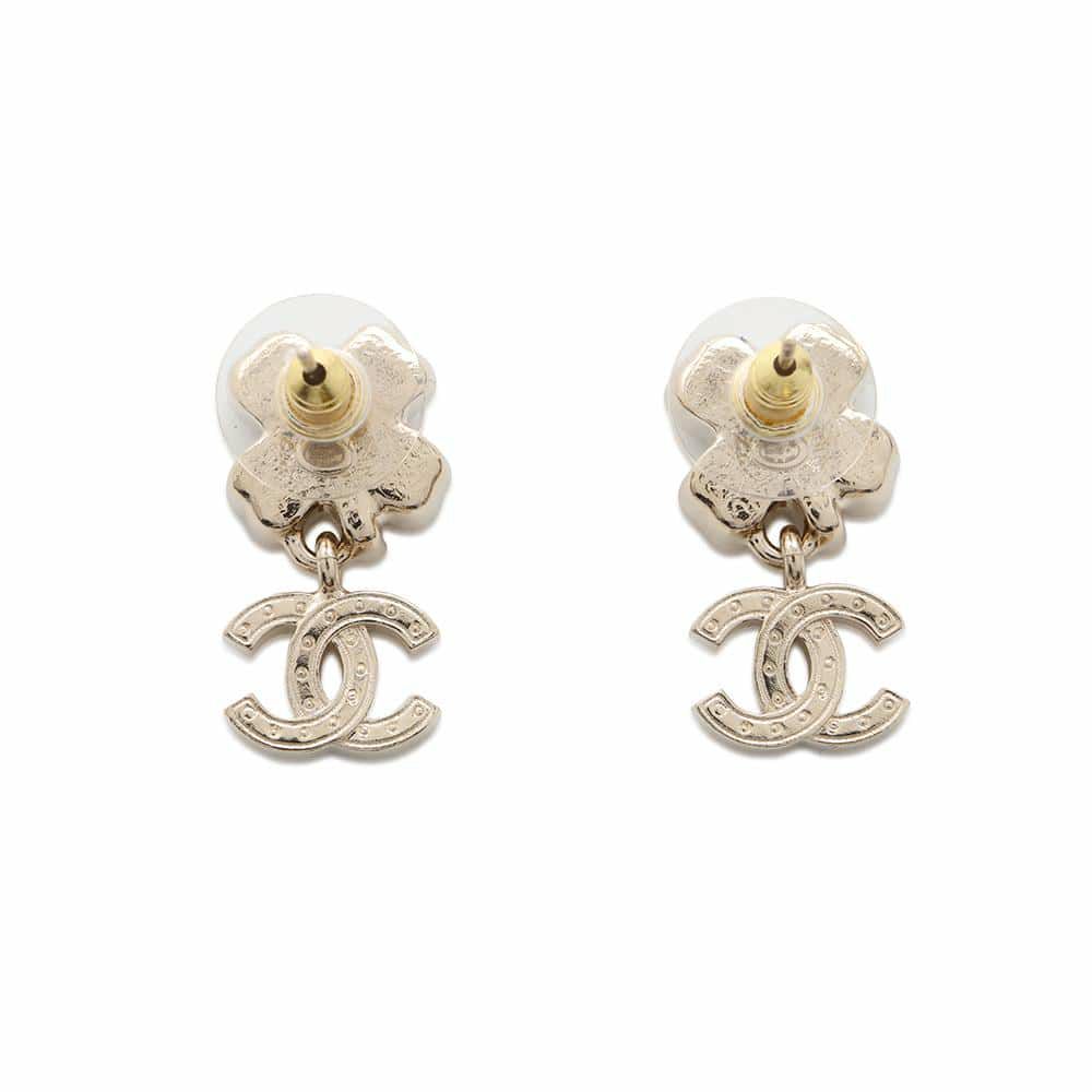 シャネル ピアス クローバー ココマーク ラインストーン B25P ABF239 CHANEL アクセサリー