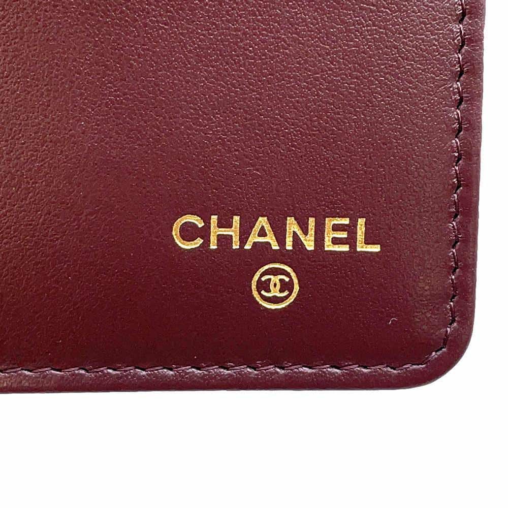 シャネル 2つ折り長財布 マトラッセ ココマーク キャビアスキン AP3877 CHANEL 財布 黒