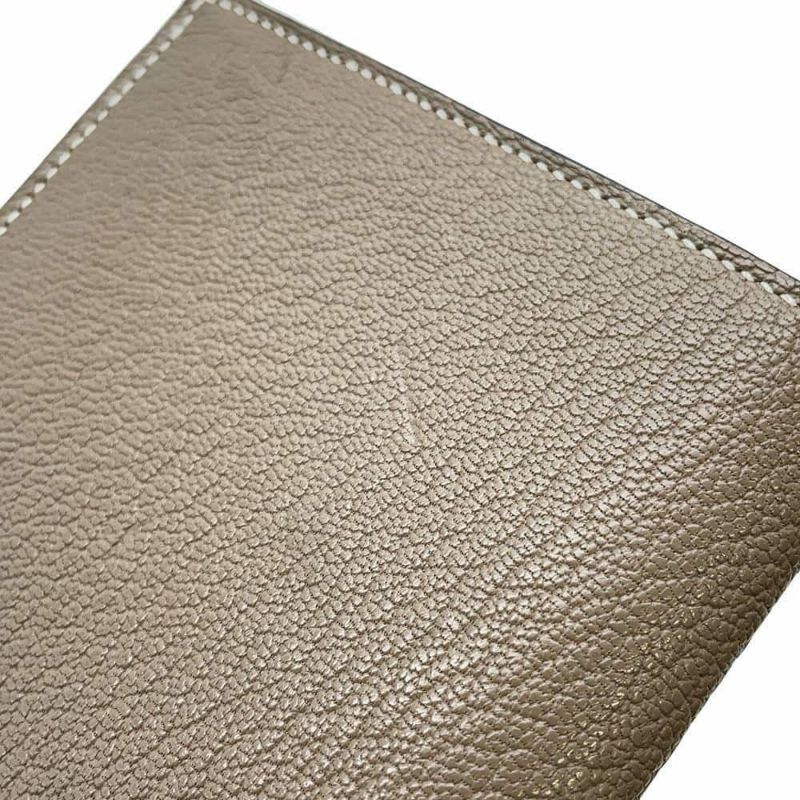 エルメス 長財布 ベアンスフレ エトゥープ/シルバー金具 シェブルミゾル U刻印 HERMES 財布