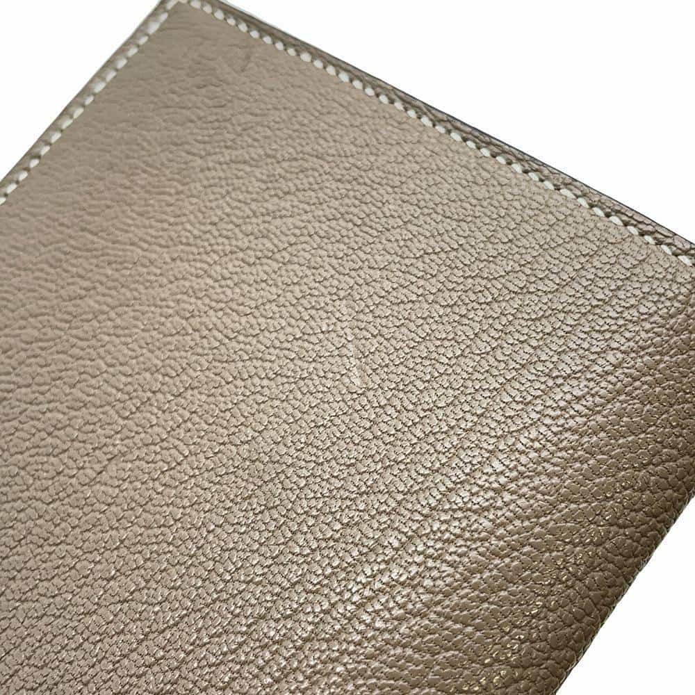 エルメス 長財布 ベアンスフレ エトゥープ/シルバー金具 シェブルミゾル U刻印 HERMES 財布