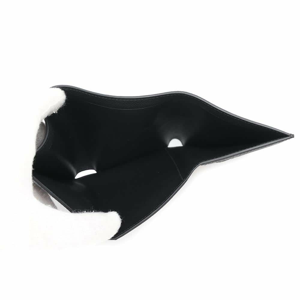 エルメス 三つ折り財布 ベアンコンビネ ブラック/ゴールド金具 エプソン W刻印 HERMES 財布