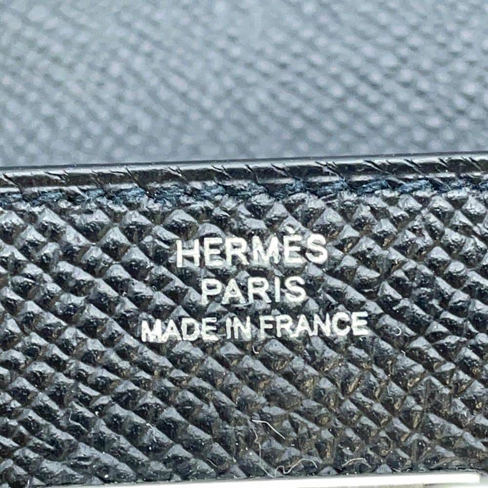 エルメス ケリーウォレット ロング トゥーゴー ブラック/シルバー金具 エプソン W刻印 HERMES 黒