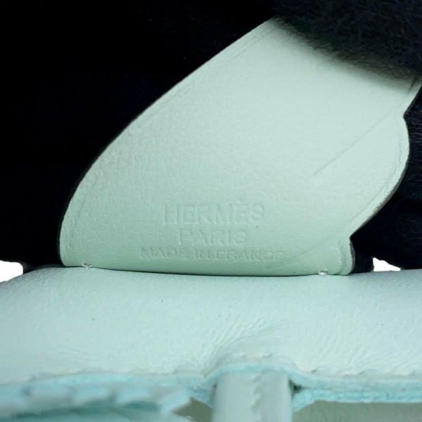 エルメス バッグチャーム ロデオPM ペガサス ヴェールペパーミント ラムスキン W刻印