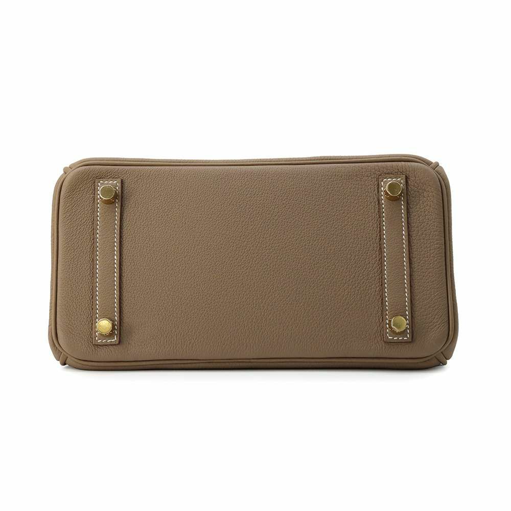 エルメス バーキン25 エトゥープ/マットゴールド金具 トゴ W刻印 HERMES Birkin ハンドバッグ