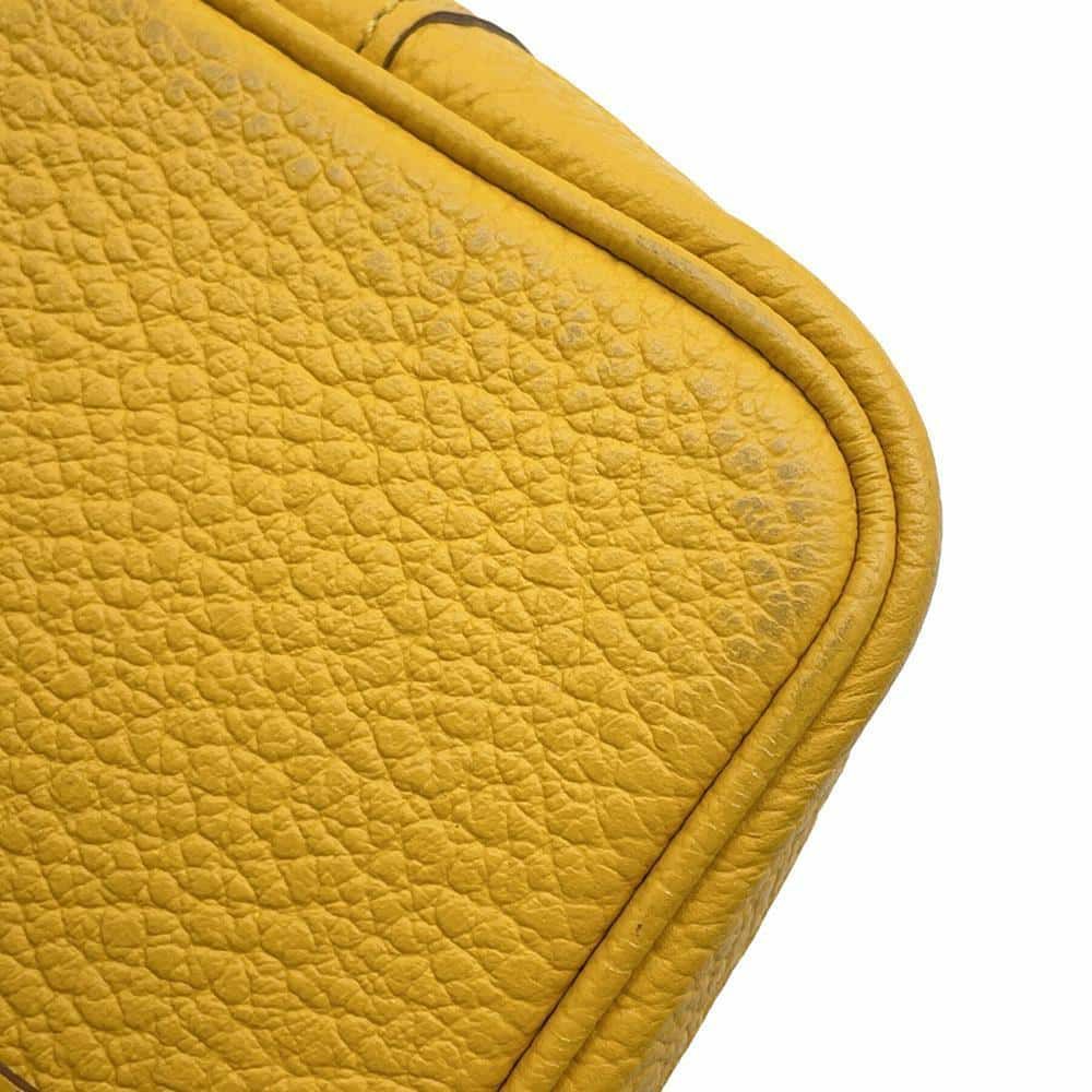 エルメス トートバッグ ガーデンパーティTPM ジョーヌアンブル/シルバー金具 ネゴンダ C刻印 HERMES