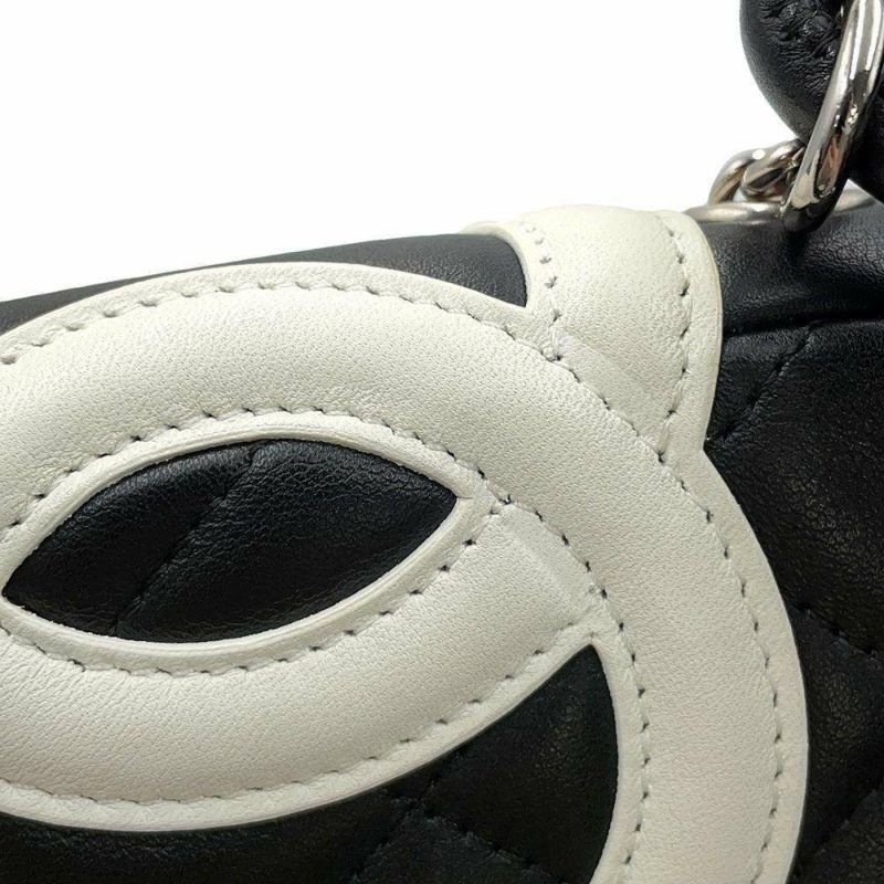 シャネル ショルダーバッグ カンボンライン スモール ココマーク カーフレザー A25177 CHANEL 黒
