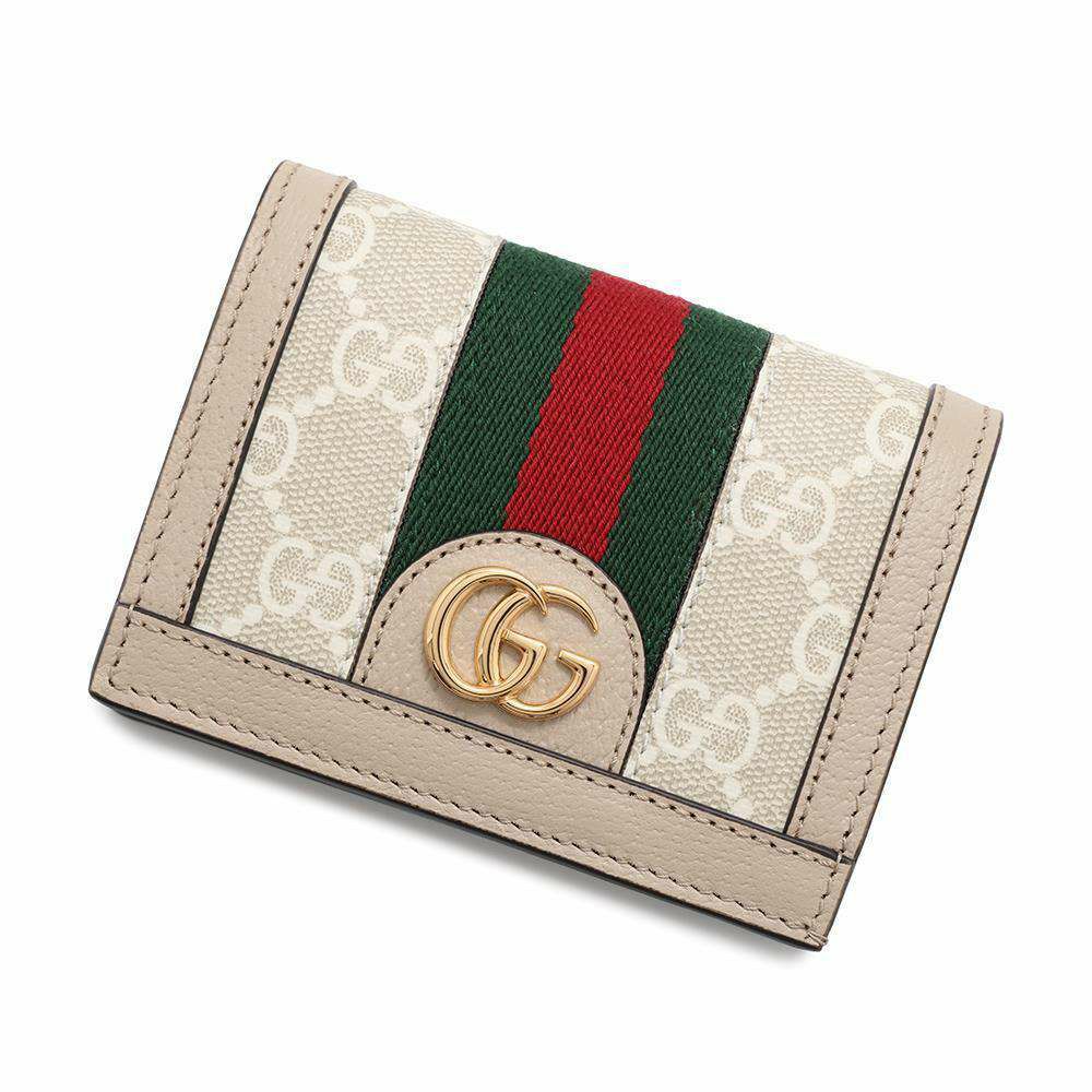 グッチ 二つ折り財布 GGスプリーム オフィディア カードケースウォレット 523155 GUCCI 財布 コンパクトウォレット