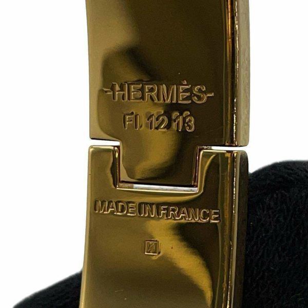 エルメス ブレスレット クリックH クリック クラック PM ブラック/ゴールド金具 HERMES アクセサリー 黒