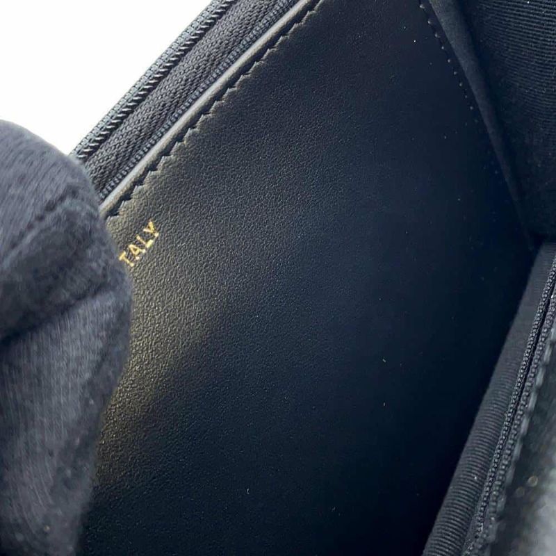 シャネル チェーンウォレット マトラッセ ココマーク ハート キャビアスキン CHANEL 財布 黒