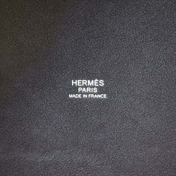 エルメス ハンドバッグ ピコタンロックPM ゴーチーム エベンヌ/シルバー金具 フェルト/スイフト W刻印