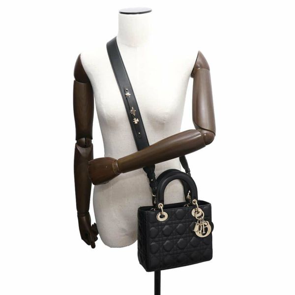 クリスチャン・ディオール ハンドバッグ Lady Dior My ABCDior スモール M0538ONGE_M900 ショルダーバッグ 黒
