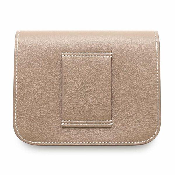 エルメス 財布 コンスタンス スリム エトゥープ/ゴールド金具 エバーカラー W刻印 HERMES 財布