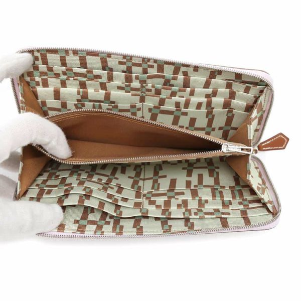 エルメス 長財布 アザップロング シルクイン モーヴペール