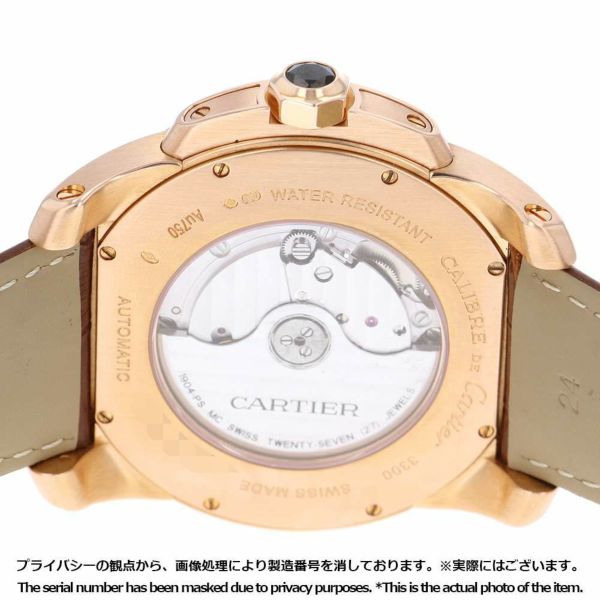 カルティエ カリブル ドゥ カルティエ K18PGピンクゴールド W7100009 Cartier 腕時計 メンズ