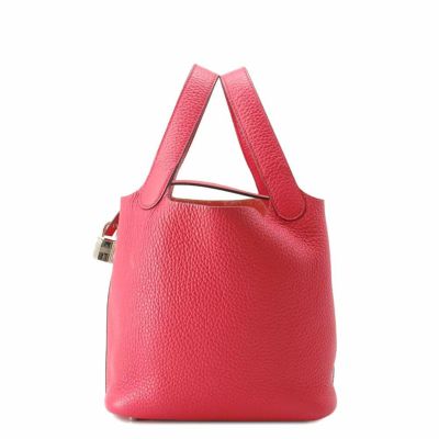 エルメス ハンドバッグ ピコタンロックPM ローズエクストリーム/シルバー金具 トリヨンクレマンス D刻印 安心保証