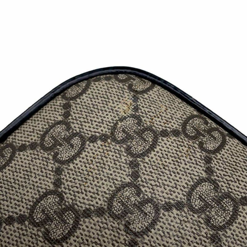 グッチ ショルダーバッグ GGスプリーム 473877 GUCCI メッセンジャーバッグ 黒