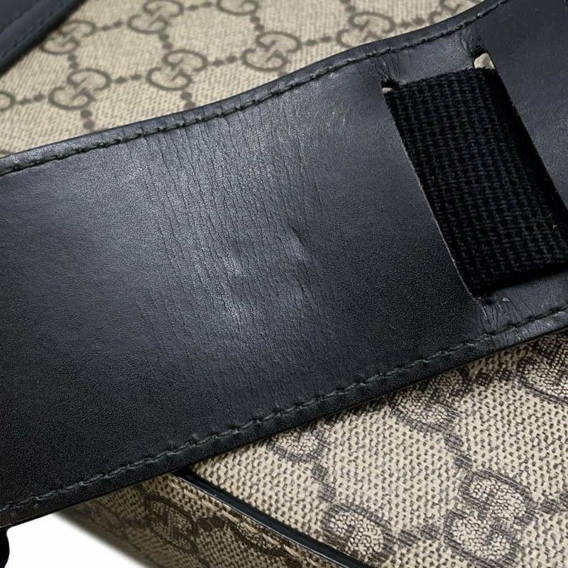 グッチ ショルダーバッグ GGスプリーム 473877 GUCCI メッセンジャーバッグ 黒